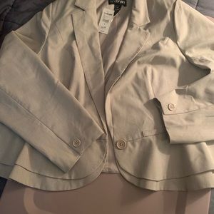 New with tags lane Bryant short suit jacket